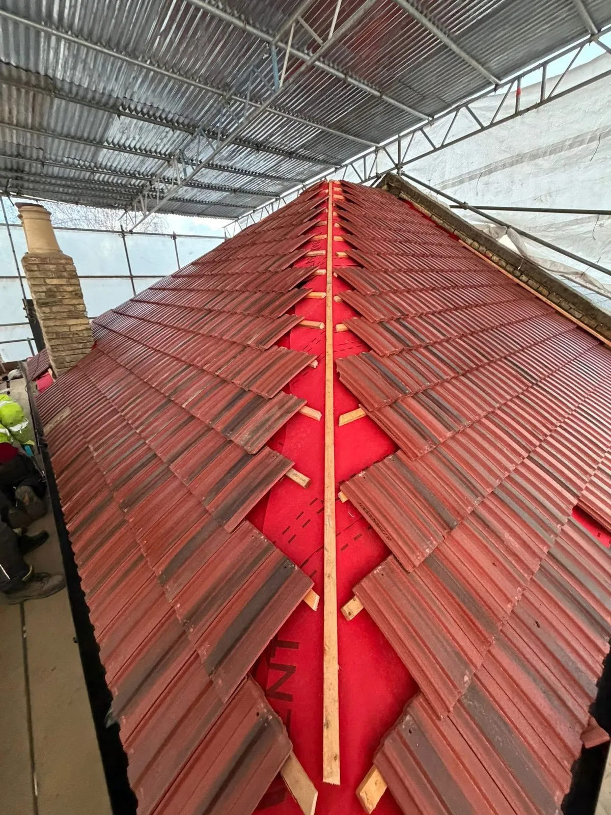 Complete roof replacement with new clay tiles in Barnstaple