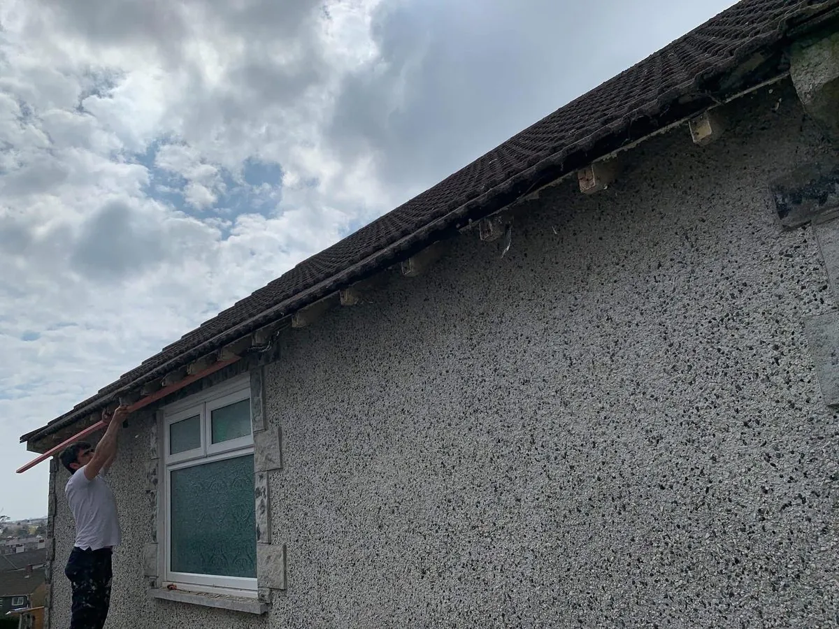 White uPVC fascias and soffits on a bungalow in Barnstaple